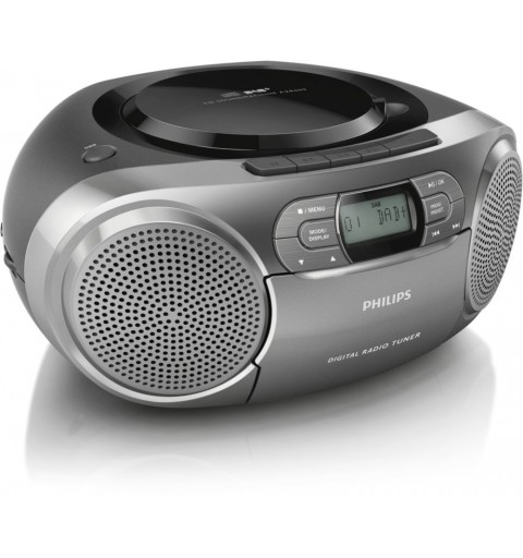 Philips AZB600 12 impianto stereo portatile Digitale 2 W Grigio