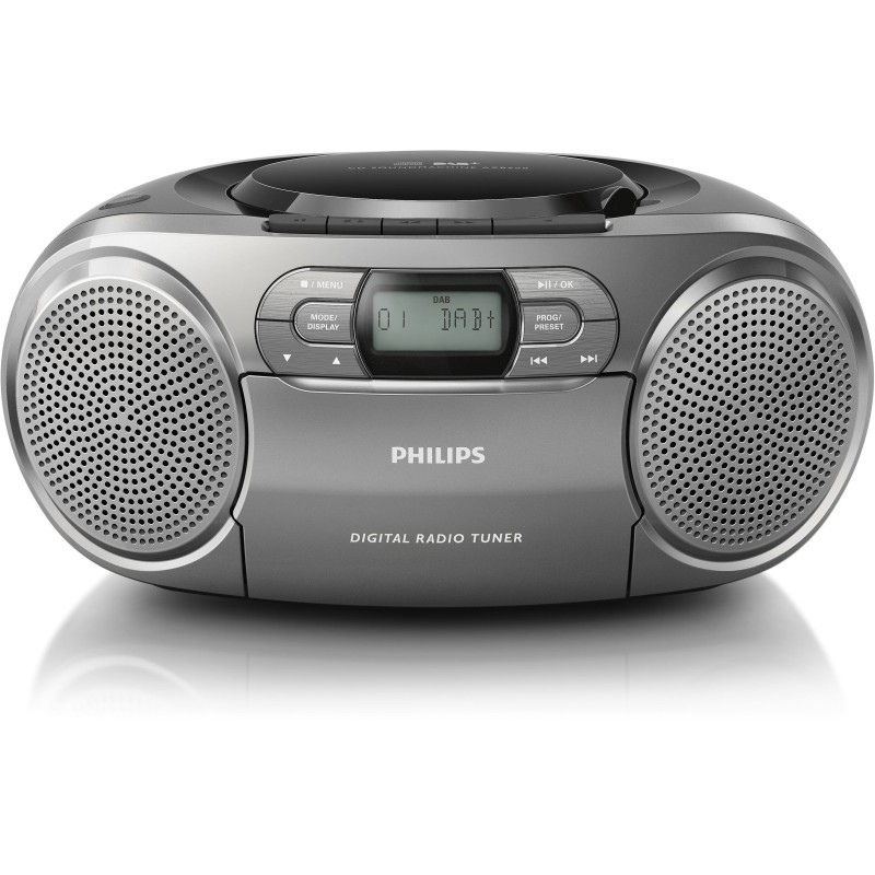 Philips AZB600 12 impianto stereo portatile Digitale 2 W Grigio