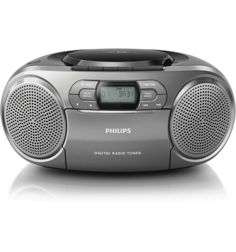 Philips AZB600 12 impianto stereo portatile Digitale 2 W Grigio