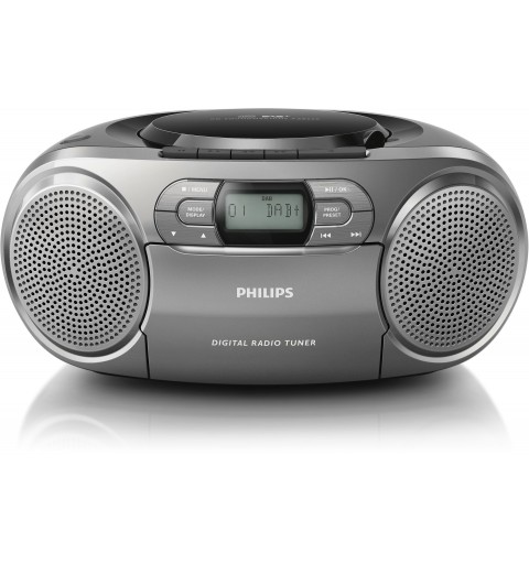 Philips AZB600 12 sistema estéreo portátil Digital 2 W Gris