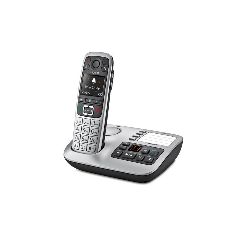 Gigaset E 560 A téléphone Téléphone DECT Identification de l'appelant Noir, Argent