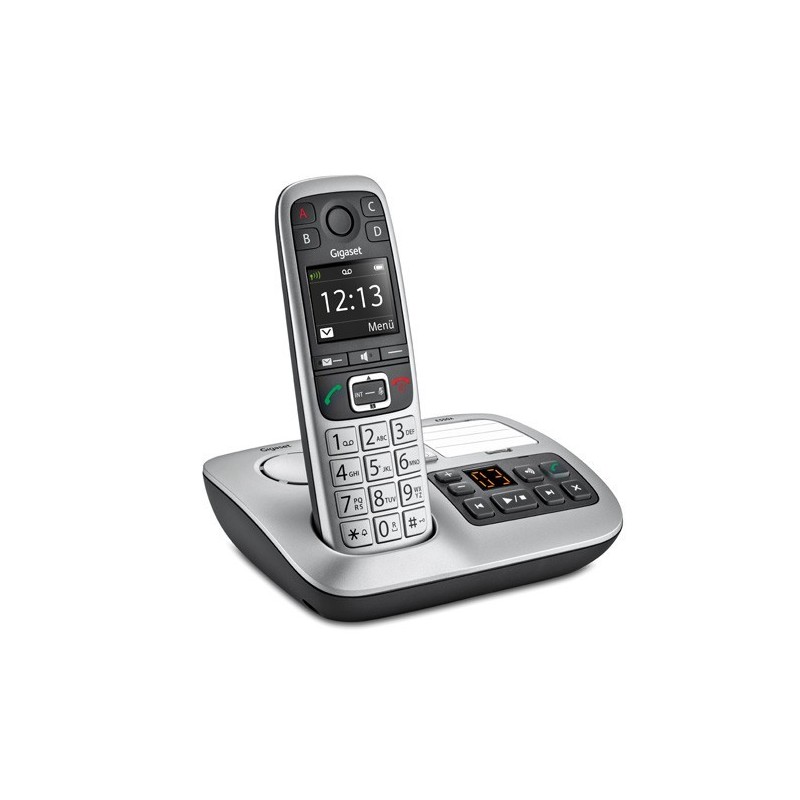 Gigaset E 560 A telefono Telefono DECT Identificatore di chiamata Nero, Argento