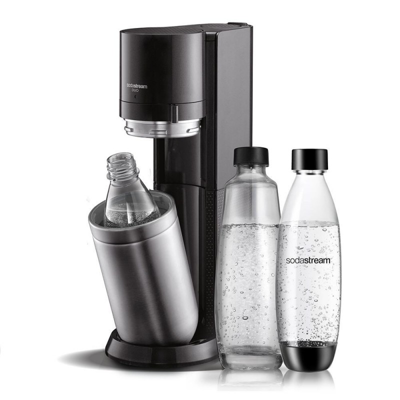 SodaStream DUO black Black, Stainless steel