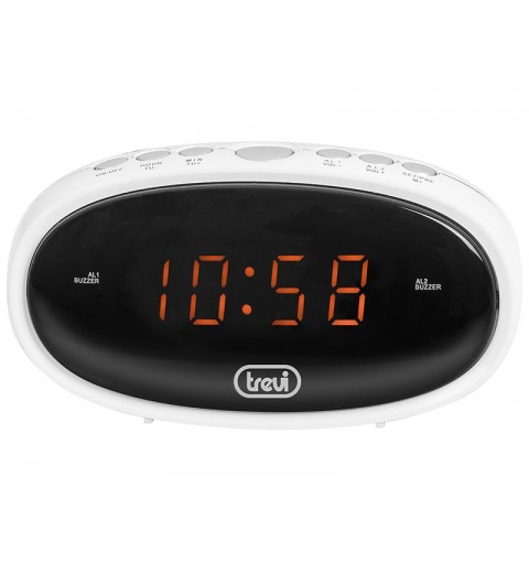 Trevi EC 880 Reloj despertador digital Negro, Blanco