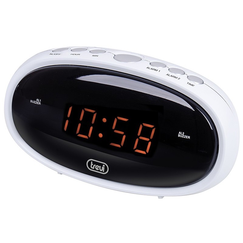 Trevi EC 880 Reloj despertador digital Negro, Blanco
