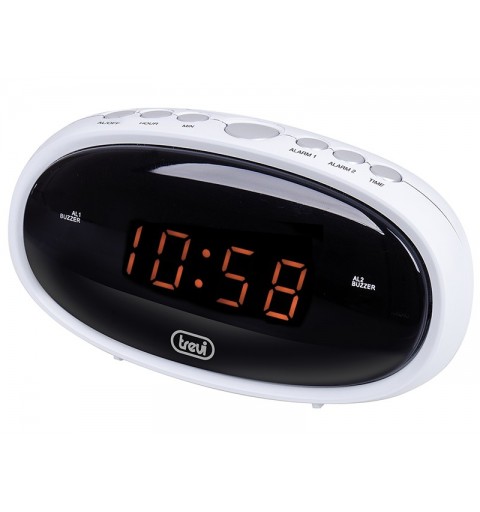 Trevi EC 880 Reloj despertador digital Negro, Blanco