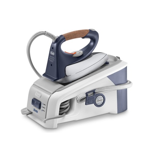 De’Longhi PRO1707 ferro da stiro a caldaia 0,8 L Ceramica Blu, Bianco
