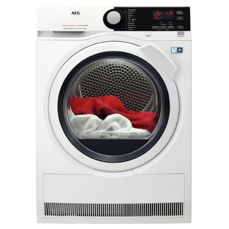 AEG T8 DBE 853 asciugatrice Libera installazione Caricamento frontale 8 kg A+++ Bianco