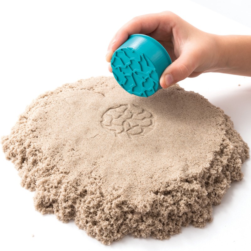 Kinetic Sand , Valigetta Sempre con Te, 900 gr di sabbia modellabile, dai 3 anni
