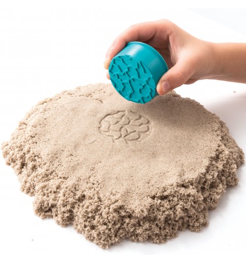 Kinetic Sand , Valigetta Sempre con Te, 900 gr di sabbia modellabile, dai 3 anni
