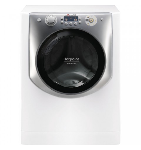 Hotpoint AQD972F 697 EU N lavadora-secadora Independiente Carga frontal Plata, Blanco E