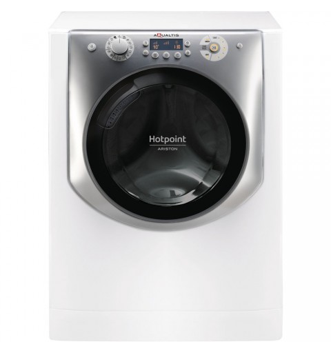Hotpoint AQD972F 697 EU N Waschtrockner Freistehend Frontlader Silber, Weiß E
