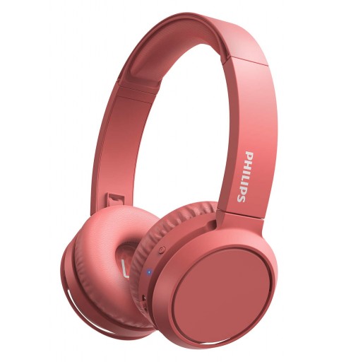 Philips 4000 series TAH4205RD 00 headphones headset Wireless Head-band Calls Music USB Type-C Bluetooth Red