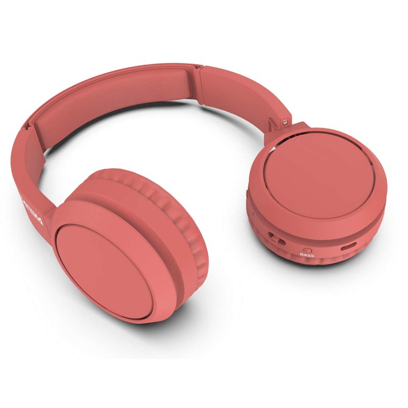 Philips 4000 series TAH4205RD 00 headphones headset Wireless Head-band Calls Music USB Type-C Bluetooth Red