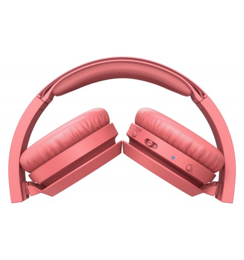 Philips 4000 series TAH4205RD 00 headphones headset Wireless Head-band Calls Music USB Type-C Bluetooth Red