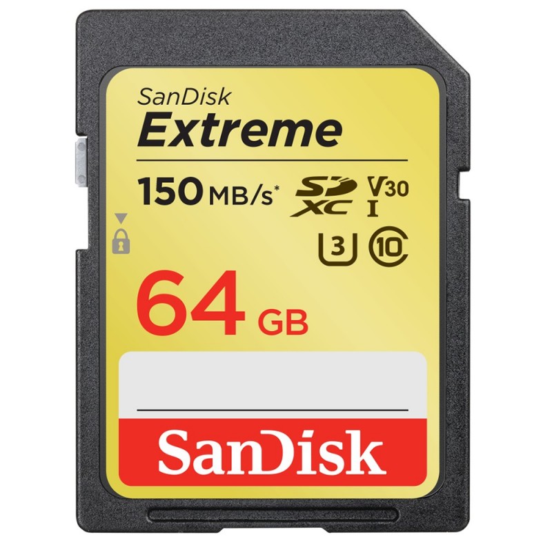 SanDisk Exrteme 64 GB SDXC UHS-I Clase 10 SanDisk Exrteme 64 GB SDXC UHS-I Clase 10