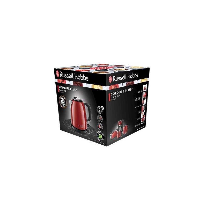 Russell Hobbs 24992-70 bouilloire 1 L 2400 W Noir, Rouge