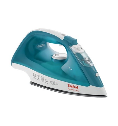 Tefal Access Easy FV1542 Bügeleisen Trocken- & Dampfbügeleisen Duriliumsohle 2000 W Türkis, Weiß