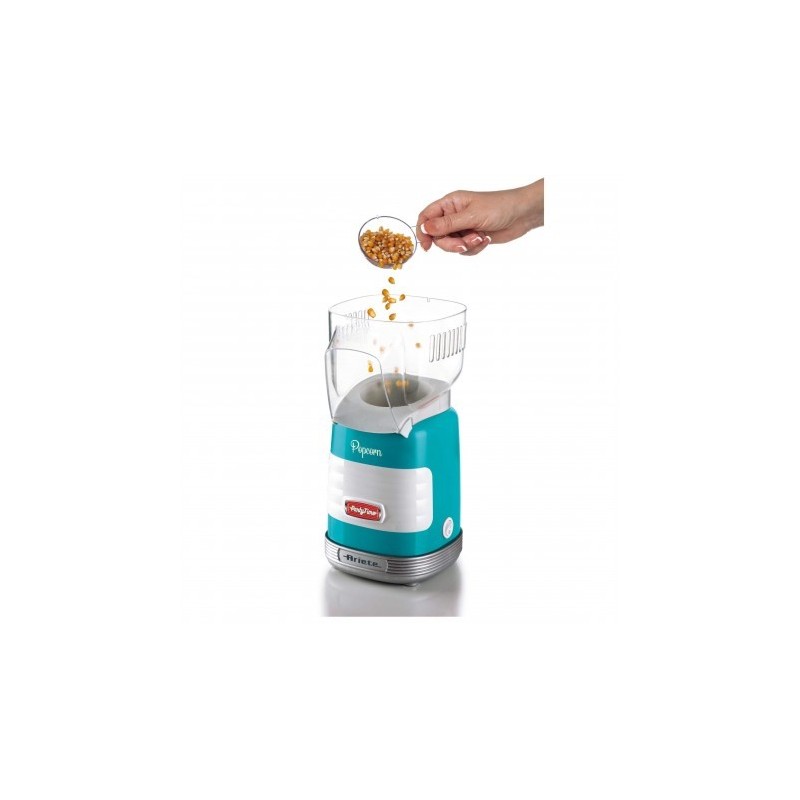 Ariete Pop Corn Party Time machine à popcorn Bleu, Transparent 1100 W