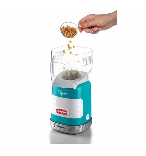 Ariete Pop Corn Party Time macchina per popcorn Blu, Trasparente 1100 W