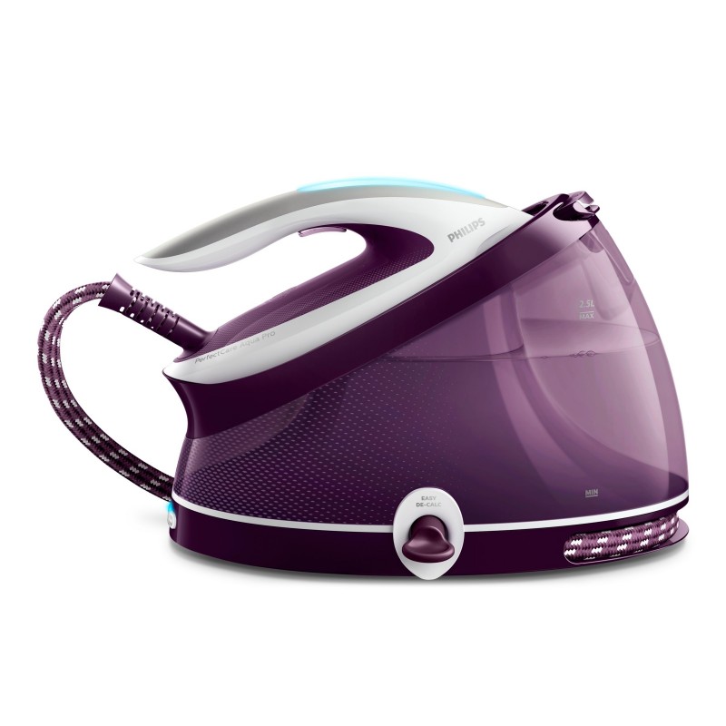 Philips GC9315 30 estación plancha al vapor 2,5 L Suela de T-ionicGlide Violeta, Blanco