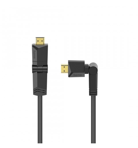 Hama Cavo HDMI Ultra HD 4K, High Speed with Ethernet, 1,5 metri, ruotabile inclinabile, connettori dorati