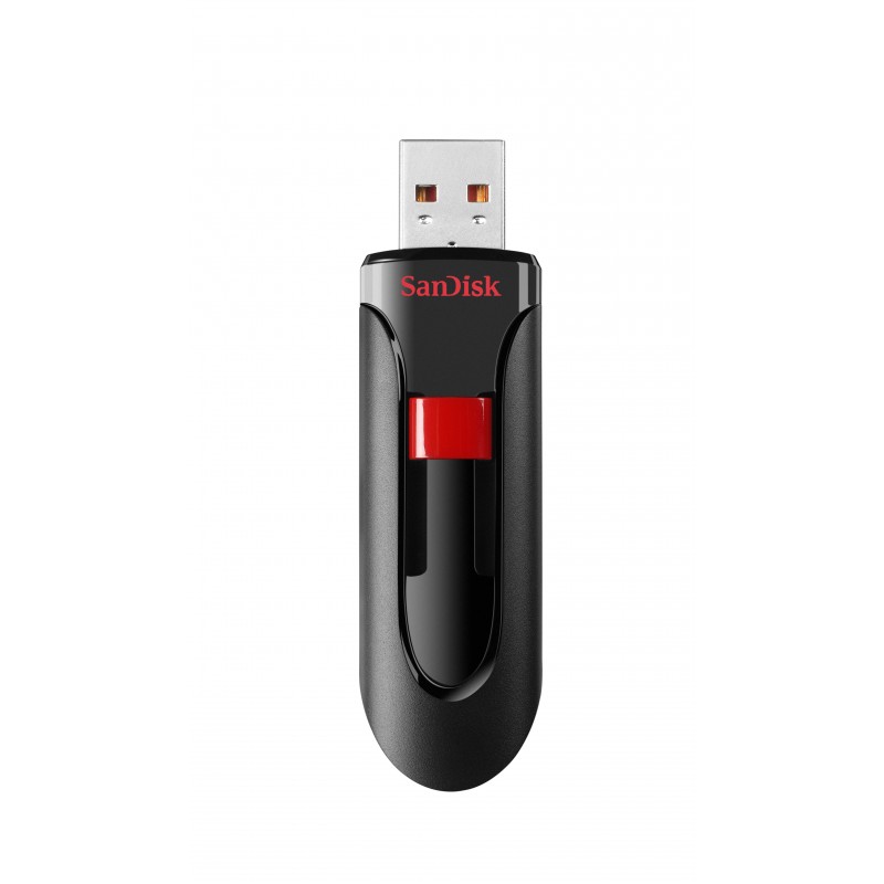 SanDisk Cruzer Glide unidad flash USB 32 GB USB tipo A 2.0 Negro, Rojo