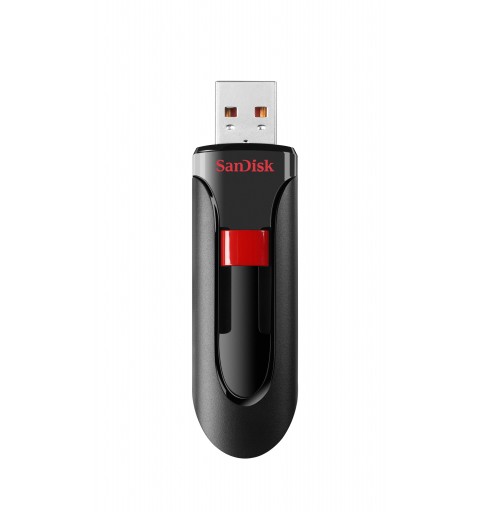 SanDisk Cruzer Glide unidad flash USB 32 GB USB tipo A 2.0 Negro, Rojo
