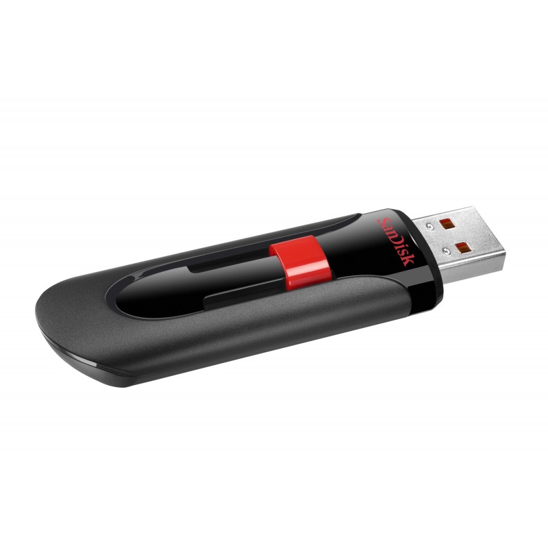 SanDisk Cruzer Glide unidad flash USB 32 GB USB tipo A 2.0 Negro, Rojo