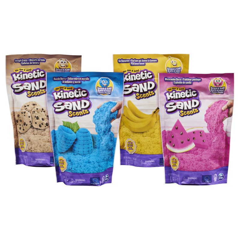 Kinetic Sand Scents, 8oz Chocolate Swirl Scented , for Kids Aged 3 and Up