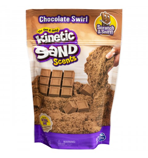 Kinetic Sand Scents, 8oz Chocolate Swirl Scented , for Kids Aged 3 and Up