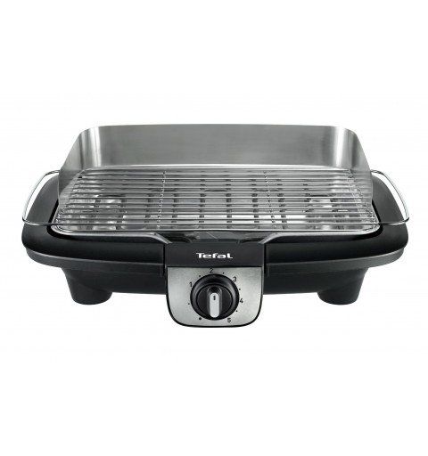 Tefal EasyGrill BG90A8 barbacoa y parrilla al aire libre Mesa Eléctrico Negro, Acero inoxidable 2300 W