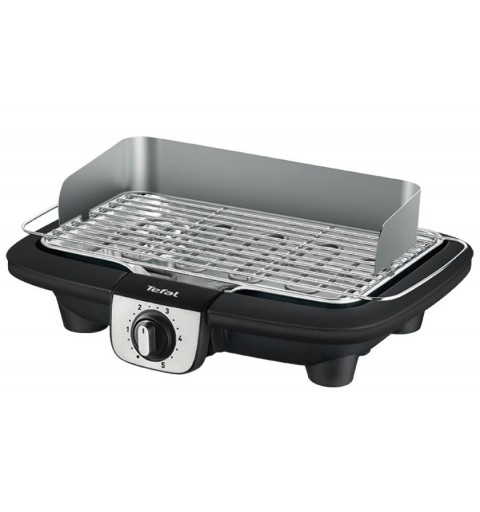 Tefal EasyGrill BG90A8 barbecue per l'aperto e bistecchiera Da tavolo Elettrico Nero, Acciaio inossidabile 2300 W