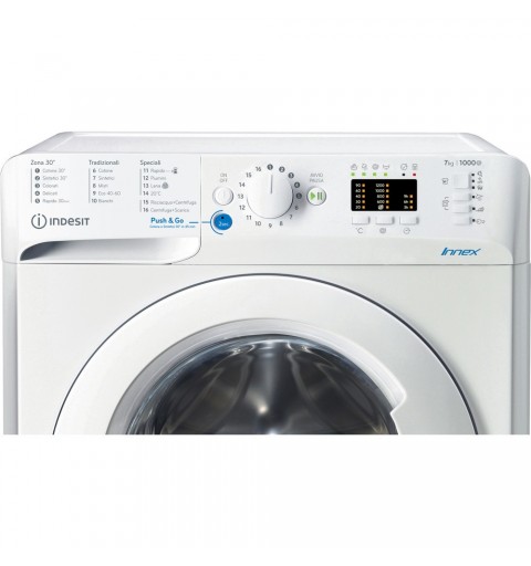 Indesit BWA 71052X W IT N machine à laver Charge avant 7 kg 1000 tr min E Blanc