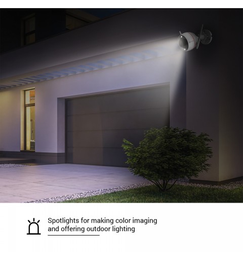 EZVIZ C3W 4MP Pro Smart Outdoor Camera with Colour Night Vision, AI Human Detection with Alarm & Strobe