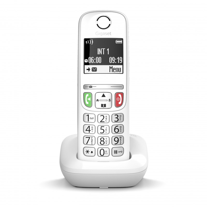 Gigaset E270 Téléphone DECT Identification de l'appelant Blanc
