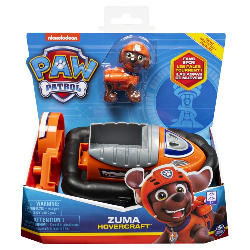 LA PAT' PATROUILLE - VÉHICULE + FIGURINE CHASE - Véhicule de 15 cm Avec 1  Figurine À Collectionner Pat' Patrouille - Paw Patrol - 6061799 - Jouet