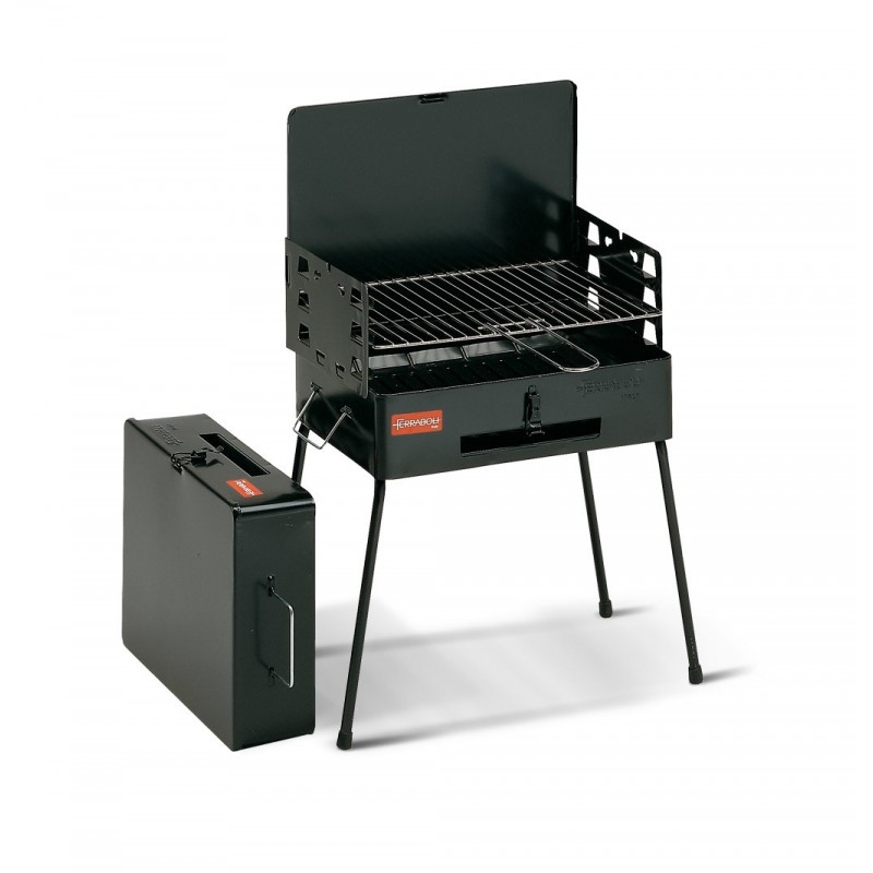 Ferraboli Pic Nic Grill Cart Charcoal Black