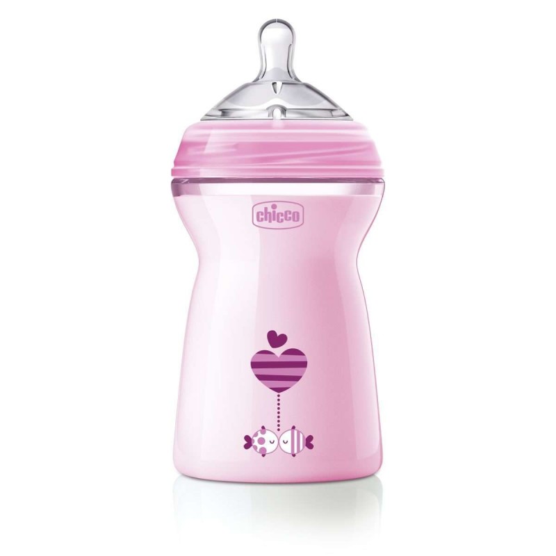 Chicco NaturalFeeling biberon 330 ml Rosa