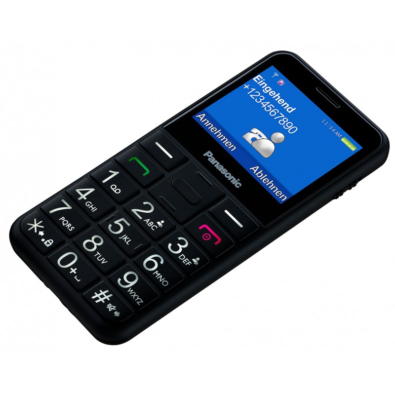 Panasonic KX-TU150 6,1 cm (2.4 Zoll) 102 g Schwarz Funktionstelefon