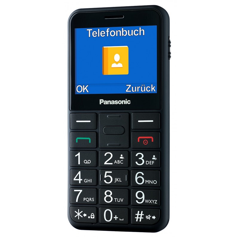 Panasonic KX-TU150 6,1 cm (2.4 Zoll) 102 g Schwarz Funktionstelefon