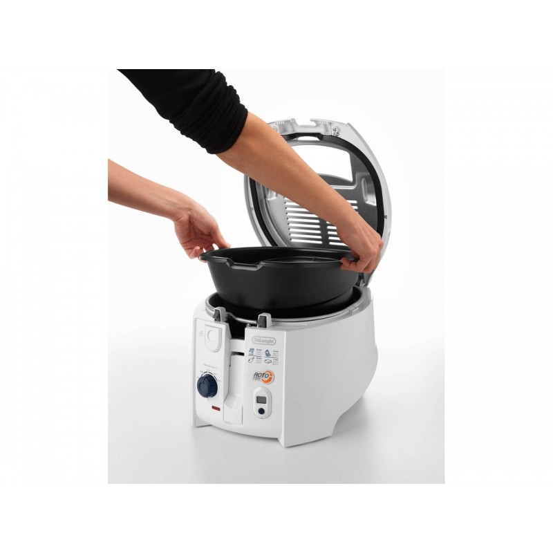 De’Longhi RotoFry Sencillo Independiente 1800 W Freidora Blanco