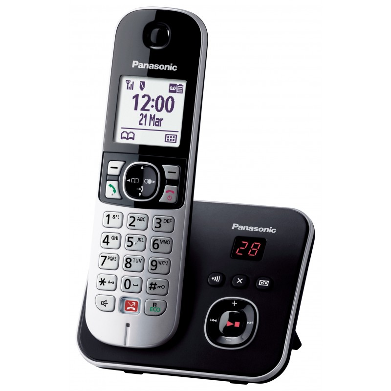 Panasonic KX-TG6861 DECT telephone Caller ID Black, Grey
