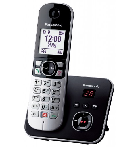 Panasonic KX-TG6861 DECT-Telefon Anrufer-Identifikation Schwarz, Grau