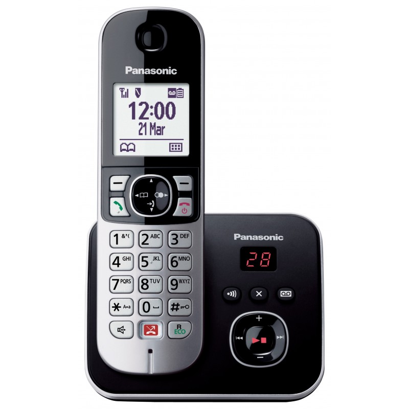 Panasonic KX-TG6861 Telefono DECT Identificatore di chiamata Nero, Grigio