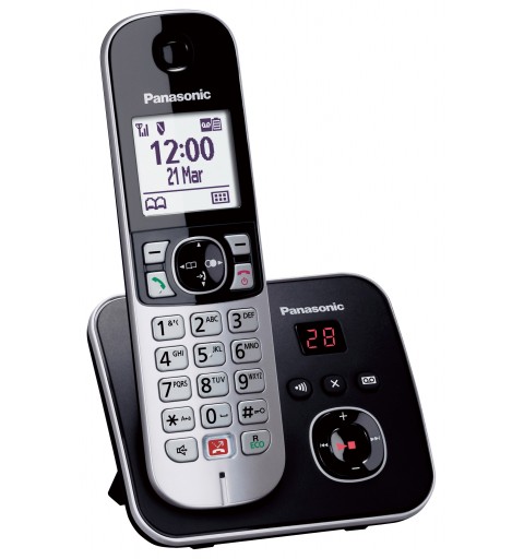 Panasonic KX-TG6861 DECT-Telefon Anrufer-Identifikation Schwarz, Grau