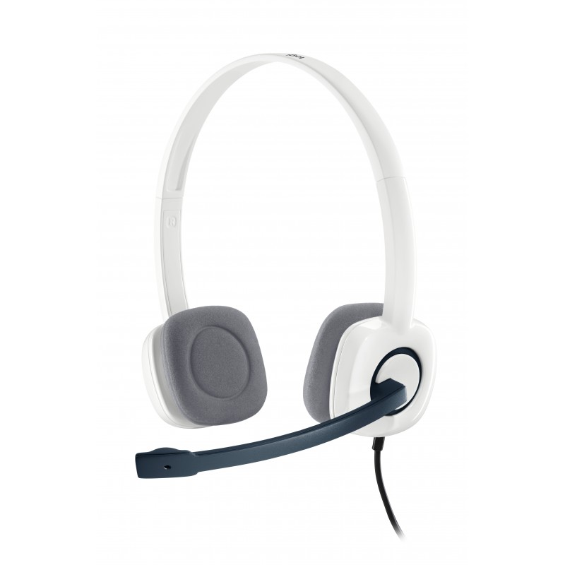 Logitech H150 Stereo Headset Kopfhörer Verkabelt Kopfband Büro Callcenter Weiß