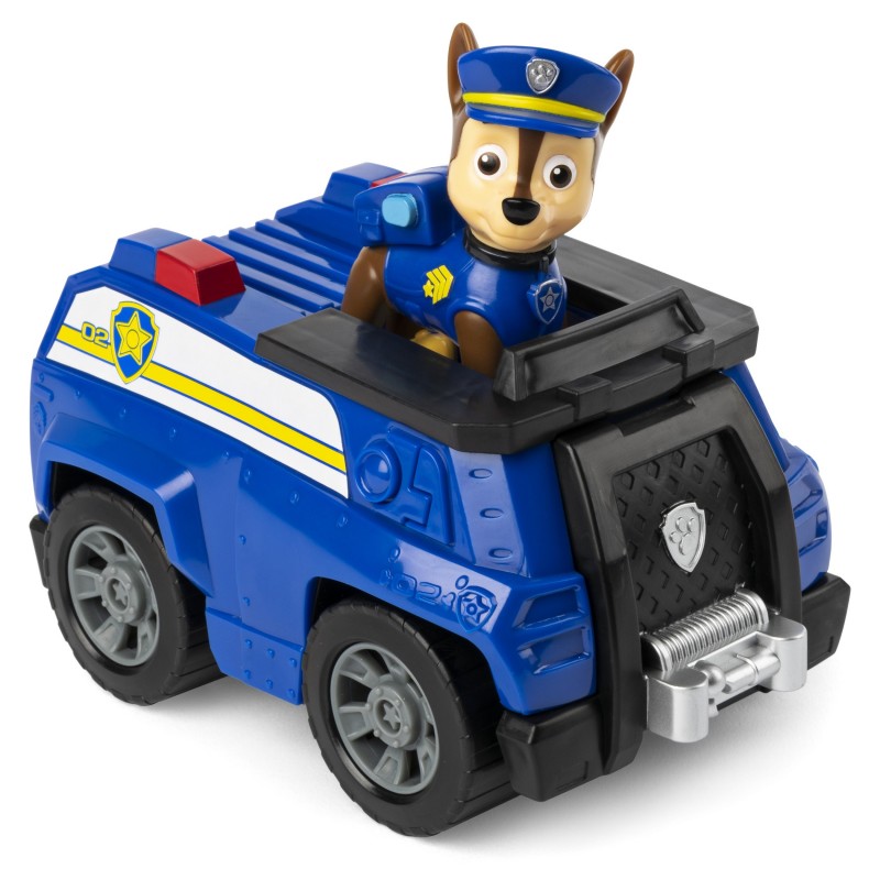 PAW Patrol Polizei-Fahrzeug mit Chase-Figur (Basic Vehicle Basis Fahrzeug)