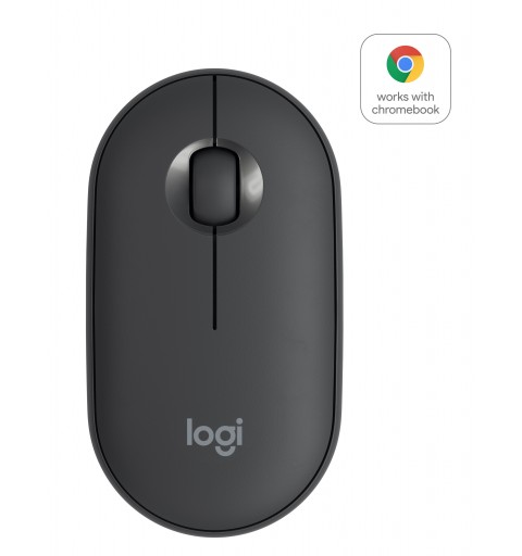 Logitech Pebble M350 Wireless Mouse Maus Beidhändig RF kabellos + Bluetooth Optisch 1000 DPI