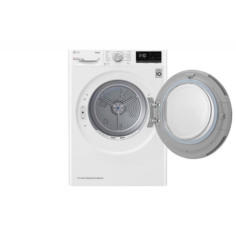 LG RH90V5AV5N tumble dryer Freestanding Front-load 9 kg A++ White
